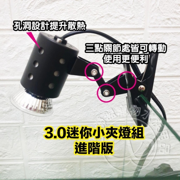 Petpetzone迷你夾燈 UVB 3.0