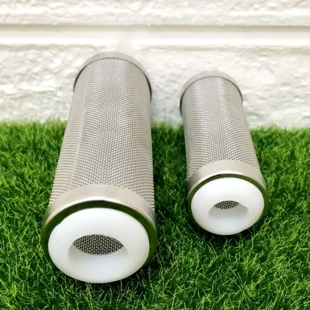 【閃電聯盟】不鏽鋼炸彈頭 不鏽鋼進水口濾網保護套 入水濾網頭 入水口保護套 過濾網頭 防止幼魚幼蝦吸入 炸彈頭