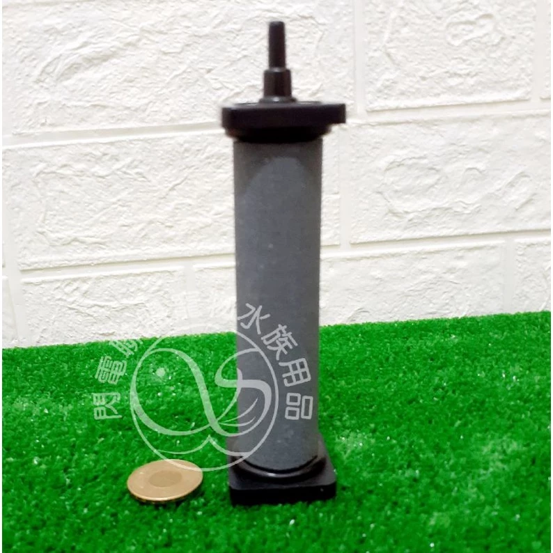 【閃電聯盟】圓柱型氣泡石 13.5 × 3.8 × 3.8公分 金鋼砂氣泡石 打氣機 氣泡 氣泡柱 高溶氧 增加溶氧
