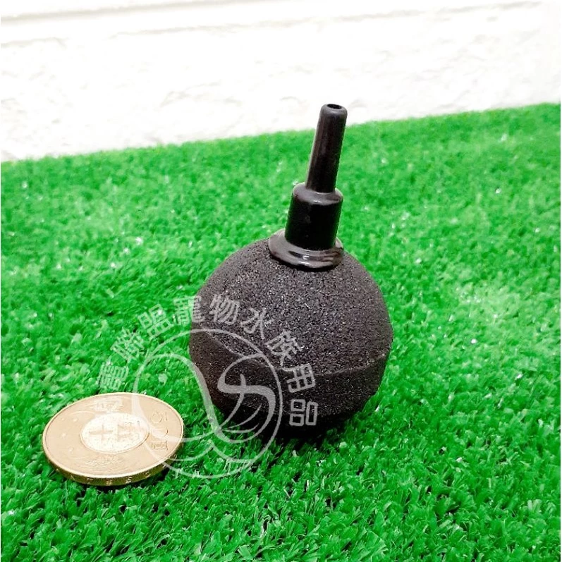 【閃電聯盟】黑色 圓型氣泡石4cm 納豆菌 益菌 添加 增加溶氧 培菌 分解髒汙 丸形 打氣石 氣泡石