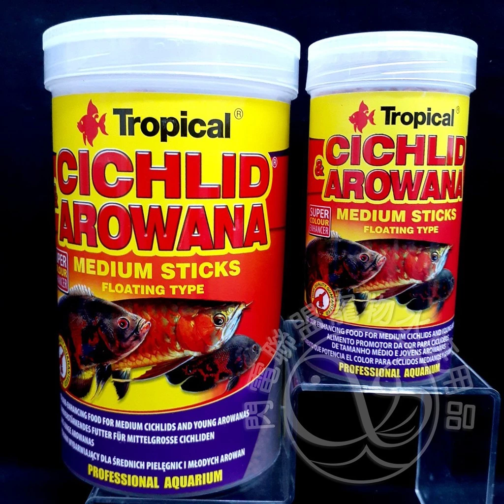 Tropical 高蛋白龍魚、中大型魚成長飼料